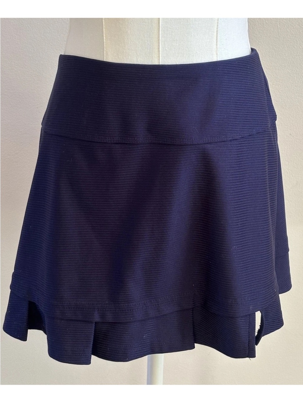 Bolle Navy Tennis Golf Skort Athletic Pickleball Skirt Built In Shorts Large - Picture 7 of 7